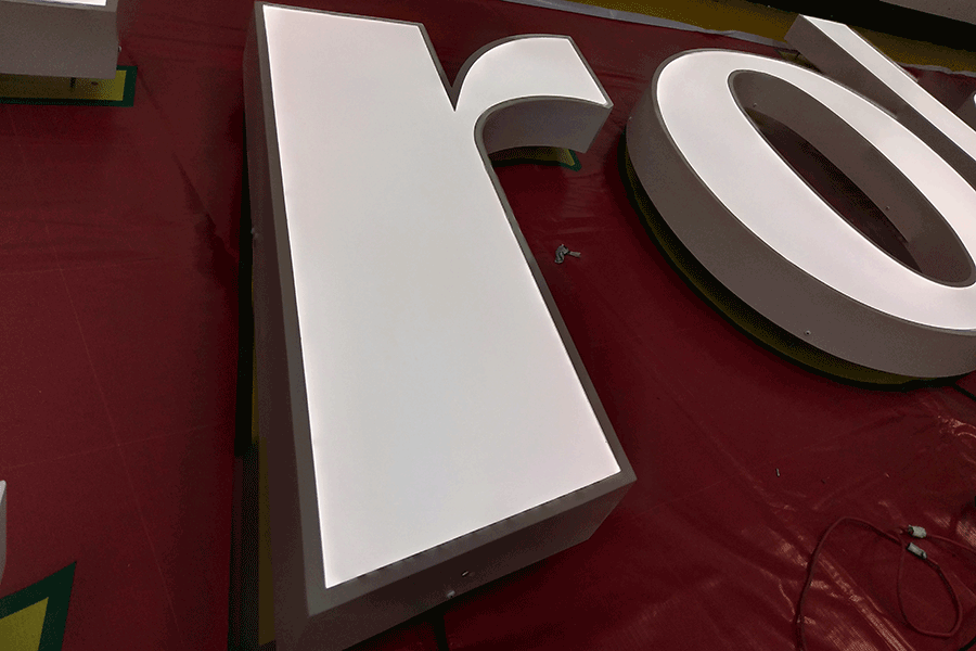 定制LED鏤空字有什么工藝流程？